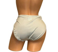 Lot of 2 Q-T BALI Shiny Sheer Lace Trim Stretch High Waisted Panties 8/9 NWT