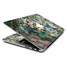 Skin Wrap for MacBook Pro 15 inch Retina Abalone Shell Gold underwater