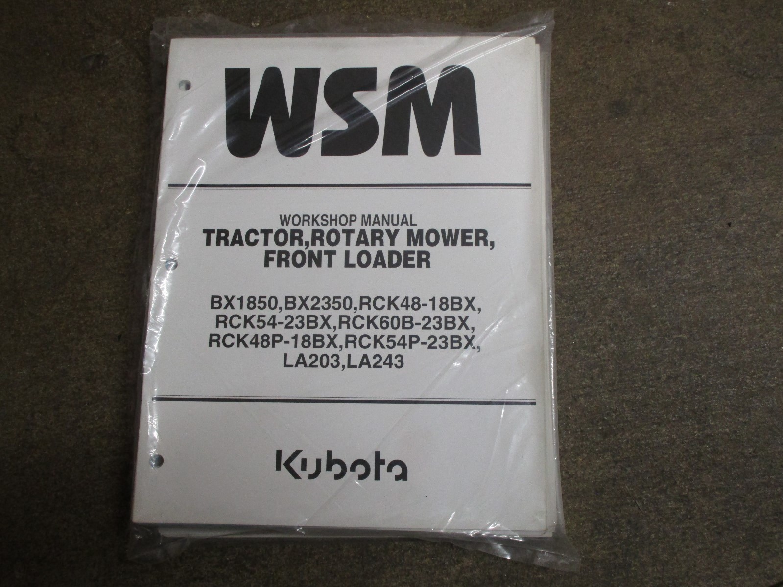 kubota bx1850 bx2350 tractor loader mower workshop manual ebay rh ebay com  kubota bx2350 workshop manual kubota bx2350 service manual