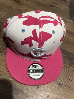 Chicago Cubs Hat New Era 9Fifty Snapback Pink Camo Baseball Cap