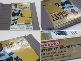 Wayne Gretzky Hockey (Away Jersey) NES Complete Authentic Tested *damage