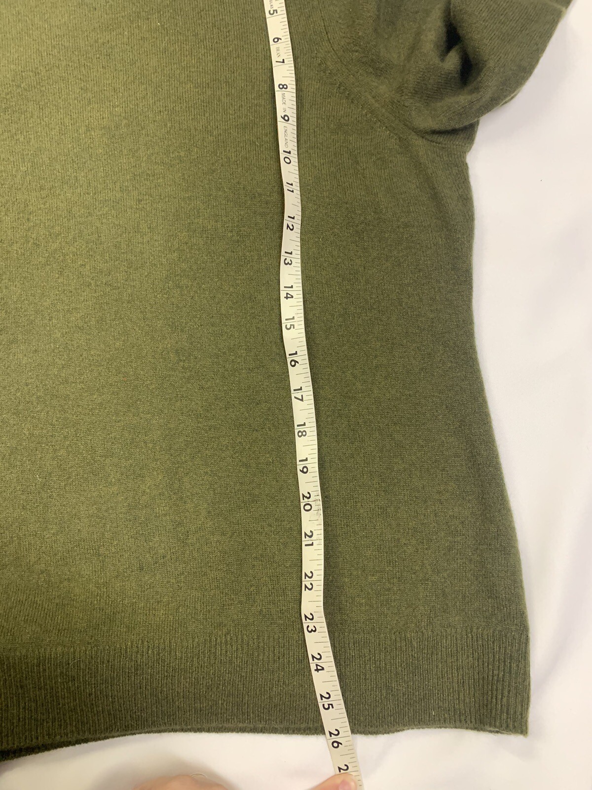 Talbots Pure Cashmere Pullover Turtleneck Sweater Green XL eBay