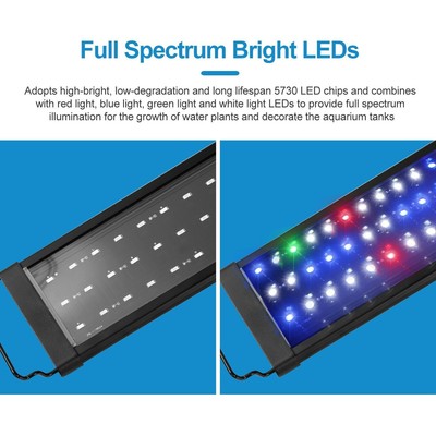 5730 smd LED Aquarium Beleuchtung Vollspektrum RGB Aquarienlampe Leuchte DE
