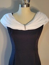 Vintage Classic 80s Formal Evening Sheath Dress Cachet by Bari Protas Size M