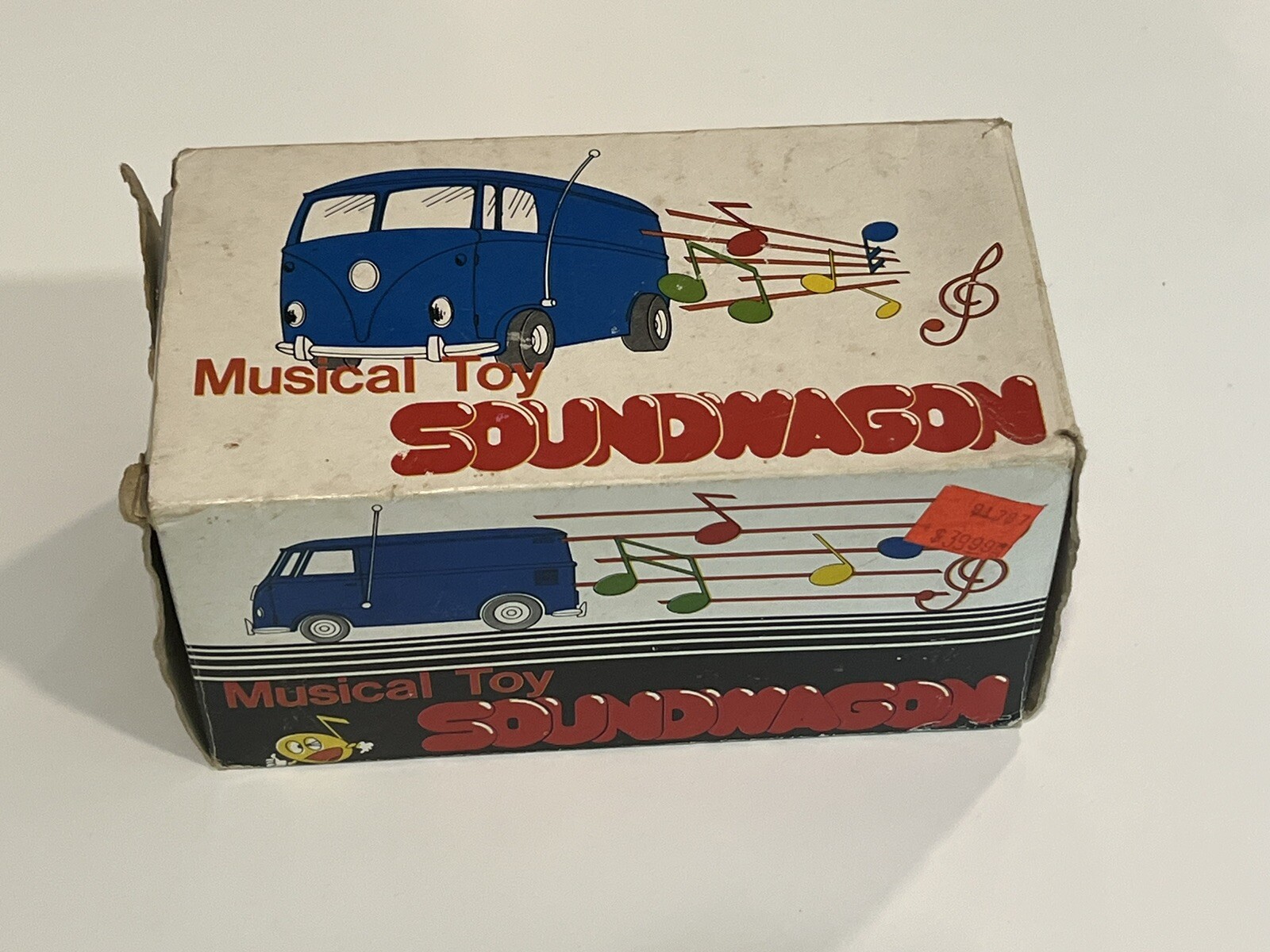 Tamco Japan Musical Toy Soundwagon Red VW Bus Record Player eBay