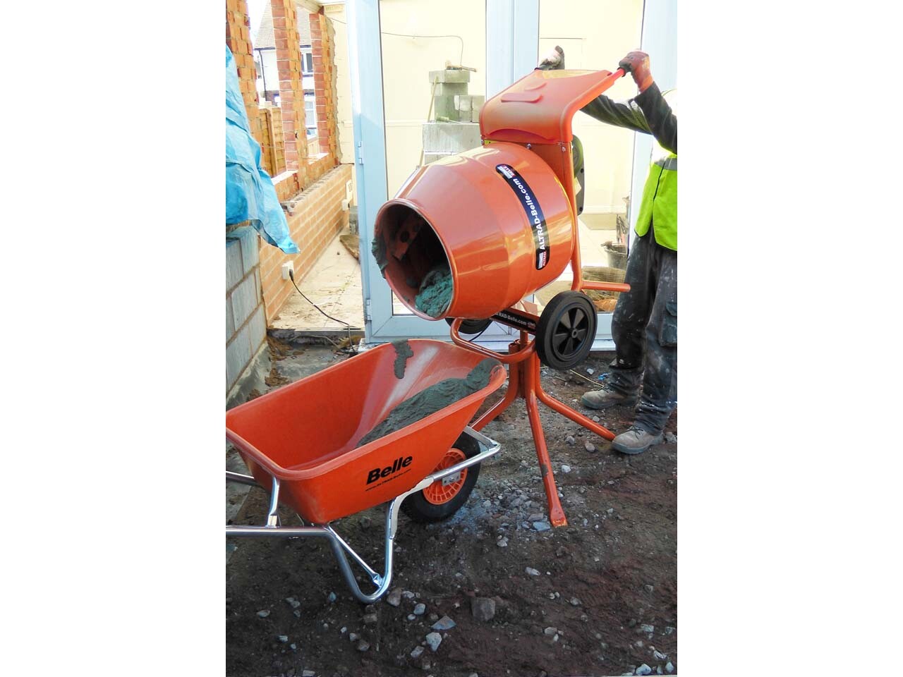 Altrad Belle M54B 4.0hp Petrol Minimix 150 Cement Mixer eBay