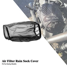Air Filter Cleaner Cylinder Rain Sock Cover Dustproof For Harley Touring Softail