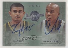 2001 Upper Deck Inspirations /1149 Earl Watson Courtney Alexander #111 Auto im4