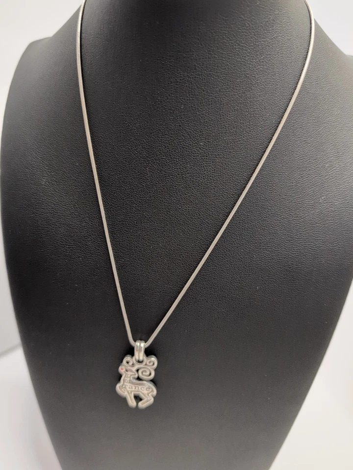 Brighton B JOLLY Rudolph Reno Navidad Collar Rojo Cristal Nariz  Foto 2 de 4