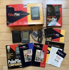 Vintage Working US Robotics Palm Pilot Professional Made in USA w/Box  Extras