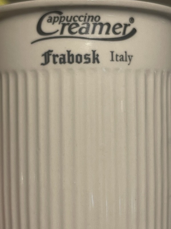 Replacement Cup Mug Only for Frabosk Cappuccino Creamer Frother Porcelain Italy