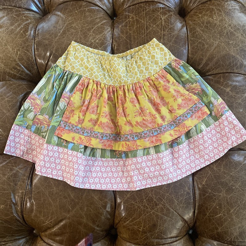 Matilda Jane Girls Size 4 Apron Front Skirt 