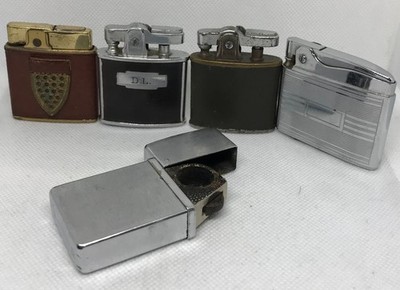 VINTAGE Ronson, Nimrod Commander, Prince Gardner lot of 5 lighters untested