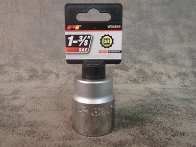 New Performance Tool W34544 SAE 1-3/8'' 12 Point 3/4'' Drive Socket (BN487)