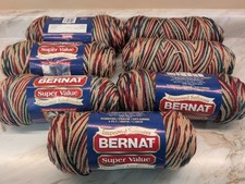 7 Brand New Skeins Bernat Super Value yarn Ro...
