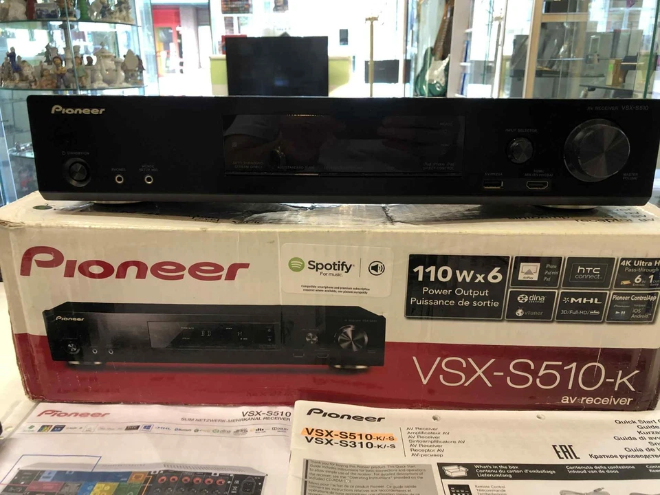 Pioneer VSX-S510-K 6.1 A/V Receiver 4k HDMI USB Internet Radio Tuner . - Bild 2 von 4