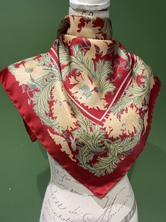 LIBERTY LONDON. 2 VINTAGE SILK SCARF 50'S LIBERTY DESIGNS FLORAL WITH MARKS