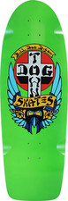Dogtown Skateboard Deck Bull Dog 70s Classic Lime Dip 10.0