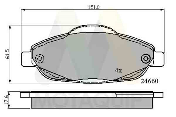 Motaquip Bremsbelagsatz Scheibenbremse LVXL1333 FüR Peugeot 308 1 SW 3008 CC Van-image