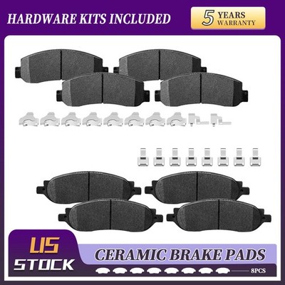 Front & Rear Ceramic Brake Pads For 2005 2006 2007 Ford F-250/F-350 Super Duty