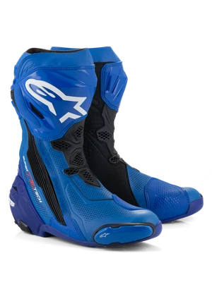 Alpinestars Supertech R Vented Motorcycle Motorbike Racing Boots Blue Black