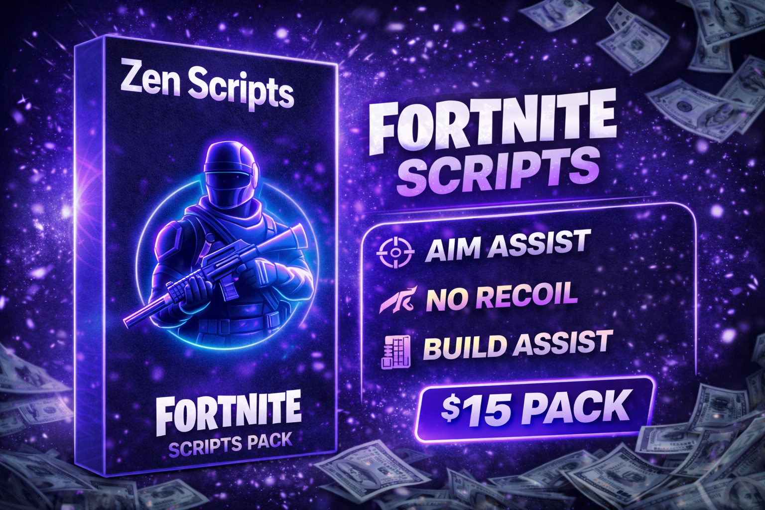 🔥 Fortnite Zen Scripts +Pack | Aim Assist 🎯 No Recoil 🔫 Build Assist ⚡ ...