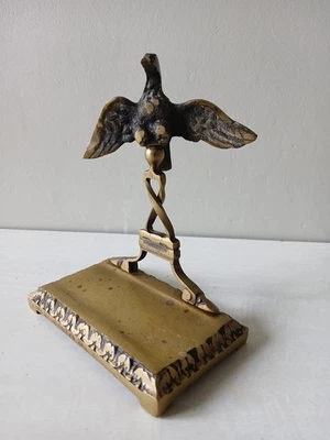 Ancien porte montre à gousset en laiton – Oiseau décoratif – 15 cm - Photo 1/4