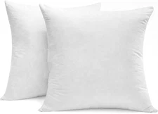 Luxury Goose down Feather Pillow Inserts - 20X20In, Double Layered Down-Proof De