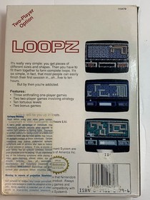 Loopz (Nintendo NES)  Game and Box only, Tested and Working
