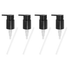4pcs, Soap Dispenser Pump Heads for Standard 24/410 Neck Size Black