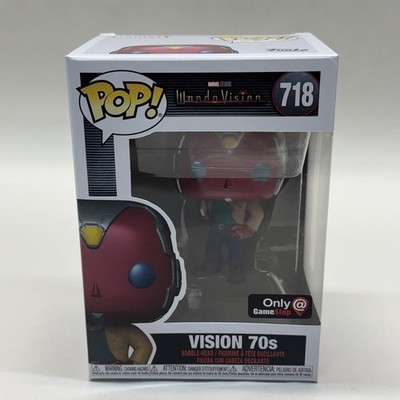 Funko Pop! Marvel Studios Wanda Vision 718 Vision 70s Only At GameStop Exclusive