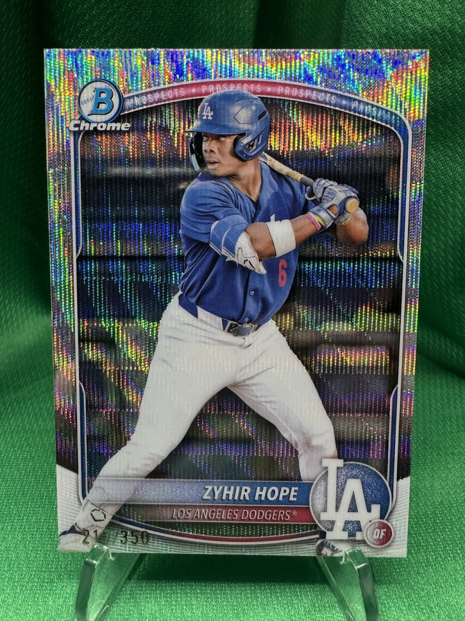 Zyhir Hope - #217/350 - WAVE REFRACTOR - 2025 Bowman Chrome - BCP-2