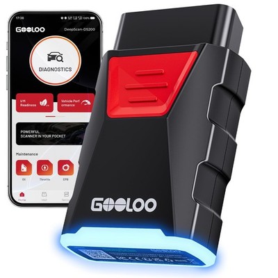 GOOLOO DEEPSCAN DS200 OBD2 Scanner Diagnostic Tool, Bluetooth Wireless All Sy...