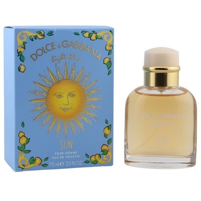 Dolce & Gabbana Light Blue Sun Pour Homme 75 ml EDT Eau de Toilette Spray D&G