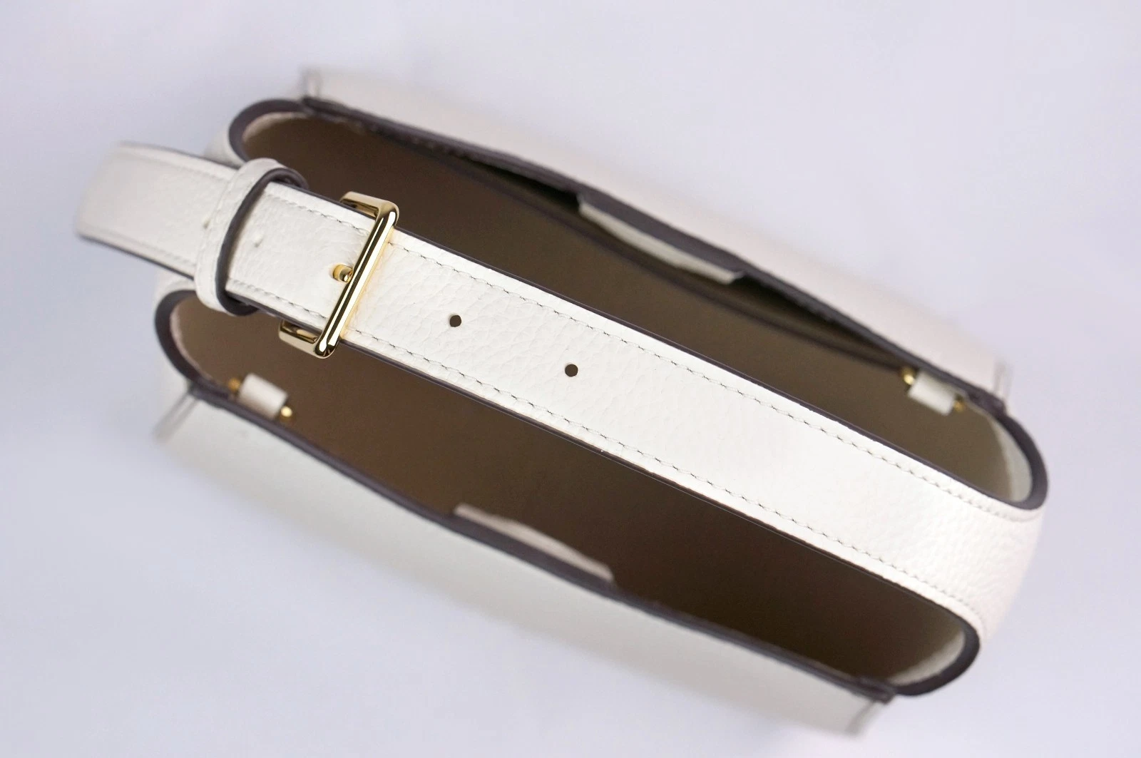 Nuova borsa a secchiello piccola Tory Burch THEA in pelle avorio borsa a tracolla 144690 $358