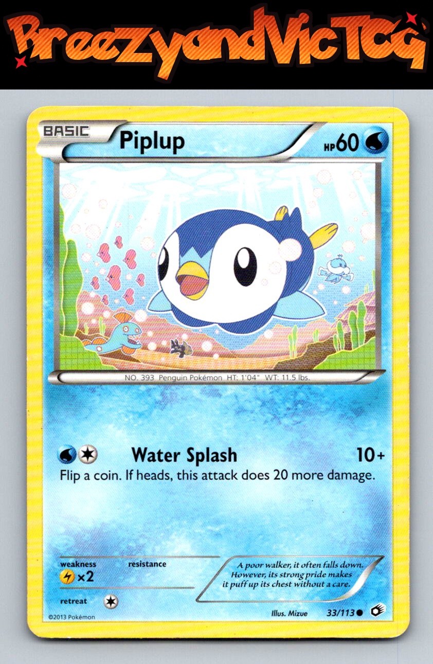Piplup 33/113 Legendary Treasures Pokemon