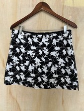Tranquility by Colorado Clothing Black White Floral Athletic Skort M Stretch