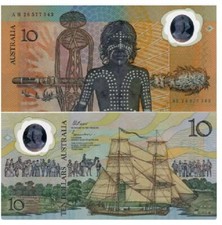 1988 Australia 10 dolarów P 49 comm. Banknoty UNC NOWE