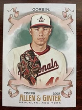 PATRICK CORBIN 2021 TOPPS ALLEN & GINTER SHORT PRINT #345 NATIONALS SP