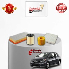 KIT TAGLIANDO 4 FILTRI PER TOYOTA YARIS III 1.4 DIESEL 66KW 90CV DAL 2011 -
