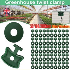 100-400Pcs Greenhouse Twist Clips Washers for Insulation Bubble Netting Shading