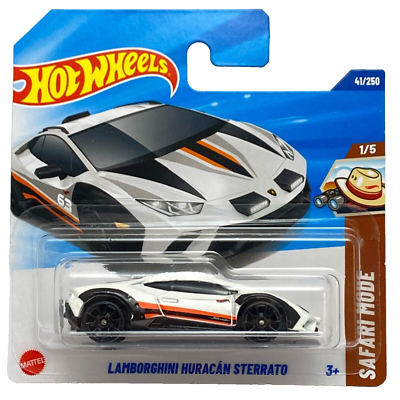 Lamborghini Huracan Sterrato White Hot Wheels Safari Mode 2025