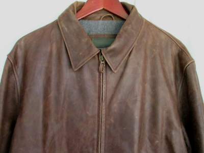 Henry Cotton’sレザージャケット メンズ Henry Cottons Mens Leather Jacket Large Brown Fully Lined | eBay