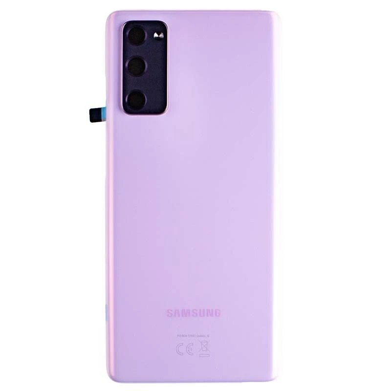 Back Glass with Camera Lens for Samsung Galaxy S20 FE Cloud Lavender Service