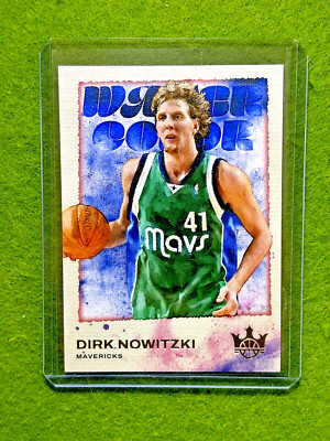 Dirk Nowitzki GOLD FOIL COURT KINGS WATER COLOR Card Mavericks SP 2023-24 Panini