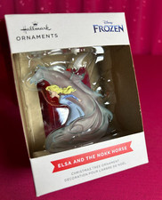 Hallmark Red Box Disney Frozen Ornament Elsa and the Nokk Horse NRFB