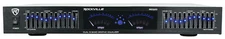 New Rockville REQ20 19" Pro Dual 10 Band Graphic Equalizer EQ w/Dual VU Meters