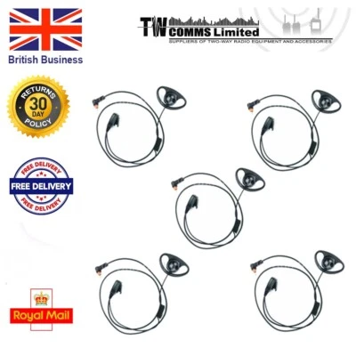 TW COMMS LTD Earpiece x5 for Motorola SL1600 SL2600 SL4000 SL4010 D-Ear