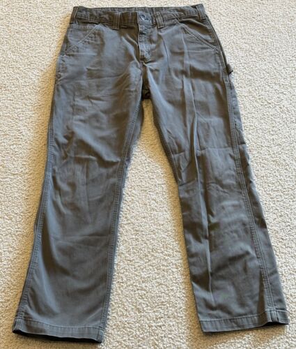 Carhartt Relaxed Fit Men 34x30 Gray Utility Cargo Pants Work Outdoor - Picture 1 of 13