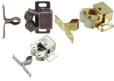 Door Catch Spring Loaded Cabinet Roller +Screws Brass,Chrome Or Bronze 2,4 or 10